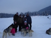 Enjoying some apres ski husky dog sledding in Zakopane