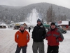 Matt, Mike and Mario at the World Cup Ski Jump in Zakopane