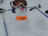 The White Side Holidays Poland snow man at the bottom of the lift queue in Jurgow, Februry Half Term 2013