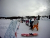 Some of our guests learning to ski on New Years day 2012