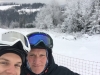 Gaz and his dad skiing in Bialka on a lovely day in January