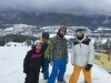 Snowboarding on Szymaszkowa before heading to Snow Fest to party at night in Zakopane, Poland