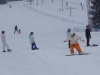 Our snowboard instructor Gaz taking a beginner snowboard lesson at Jurgow ski area