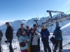 Enjoying a blue bird day on Kasprowy Wierch during a family ski trip to Zakopane with White Side Holidays Poland