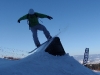 One of our guests enjoying his new snowboarding skills at the snow park in Bialka after a few pointers from freestyle snowboard instructor Gaz