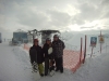 Clint, Jess & Dave at the top of Kasprowy this morning, quiet, above the clouds and fun! 18th January 2013