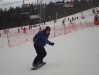 Learning to snowboard at Bialka Ski Area
