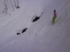 Monika snowboarding at Kasprowy Wierch, Zakopane, Poland