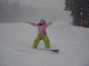 Monika snowboarding on a White Side Holidays day trip to Jasna, Slovakia