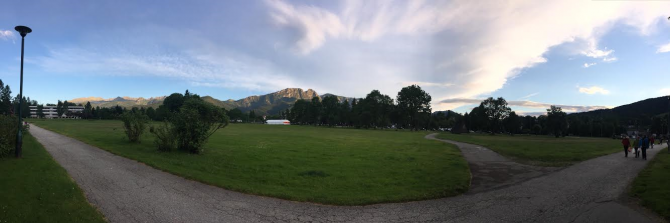 Panoramic View of Zakopane Centre and Giewont from Rownia Krupowa (The Park)